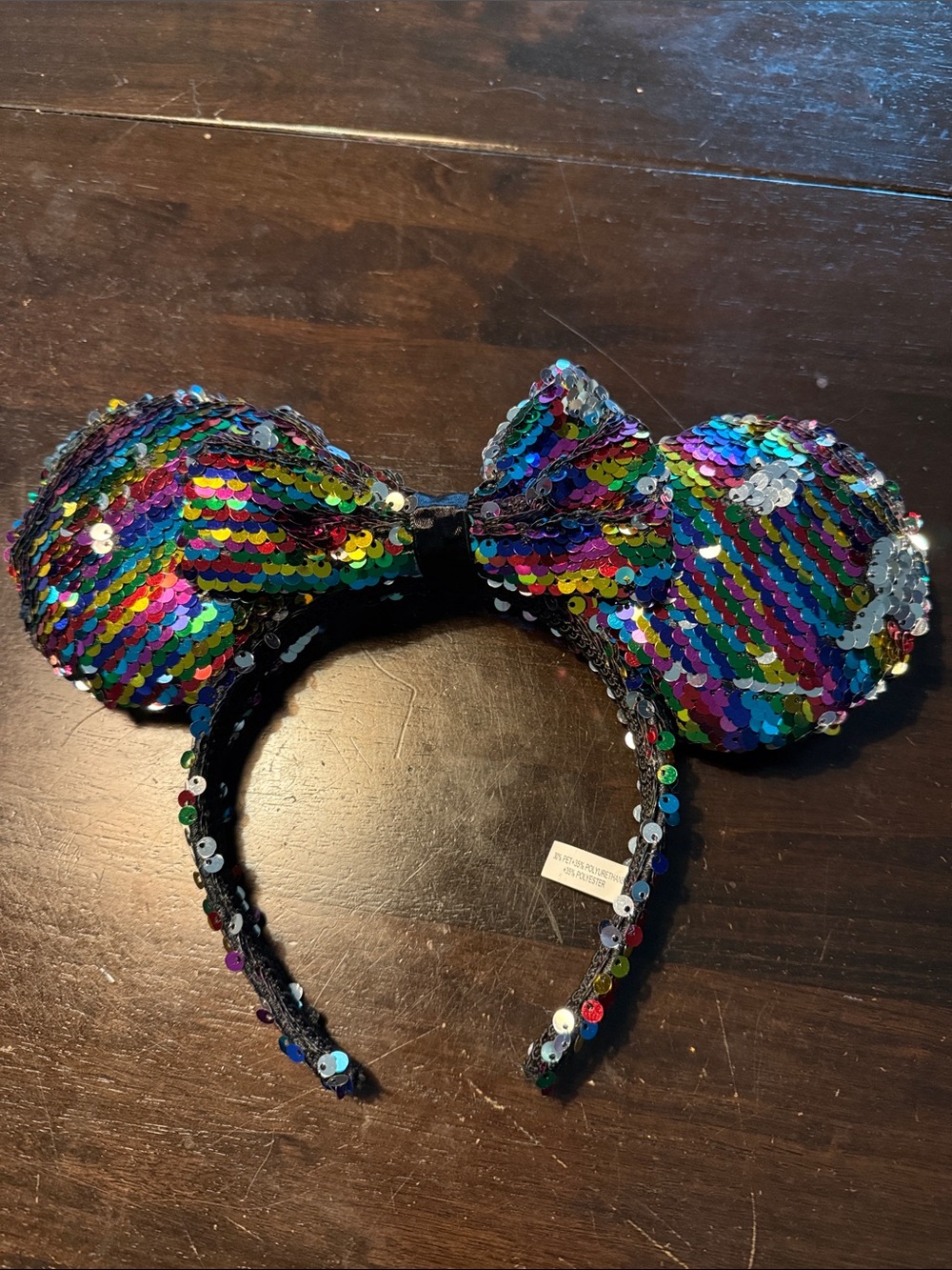Disney Reversible Sequin Rainbow Minnie Ears Headband
